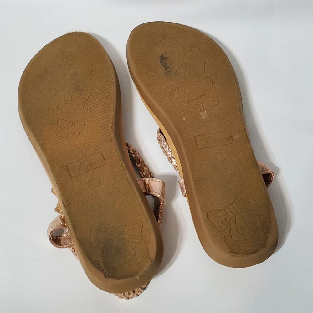 Forever Comfort Womens Sandals with Rhinestone Detail Size 8